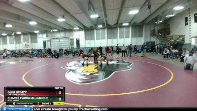 140 lbs Cons. Round 3 - Charlii Carbajal-Sanchez, Holy Family vs Abby Knopp, Cheyenne Central