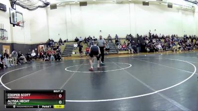 106 lbs Semis & Wb (16 Team) - Alyssa Hecht, Cascade vs Cooper Scott, Southmont