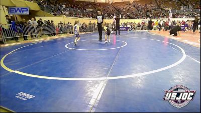 43 lbs Semifinal - Gunner Poeling, Duncan Demon Wrestling vs Brady Wood, Husky Wrestling Club