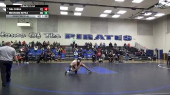 133 lbs Quarterfinal - Didi Cerda, Fresno City College vs Erickson Edpao, Santa Rosa College