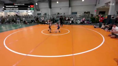 48 lbs Quarterfinal - Maverick Cox, Panhandle RTC vs Berkley Bales, FM Wrestling Club