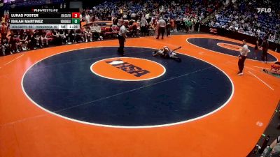 113 lbs Semis & 1st Wrestleback (8 Team) - Isaiah Martinez, Rockton (Hononegah) vs Lukas Foster, Joliet (Catholic Academy)