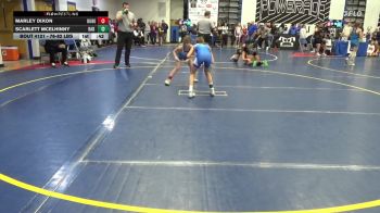 76-82 lbs Final - Marley Dixon, Dubois Central Catholic vs Scarlett McElhinny, Bad Karma