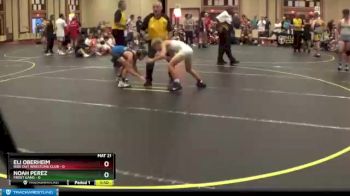 80 lbs Finals (8 Team) - Noah Perez, Frost Gang vs Eli Oberheim, Ride Out Wrestling Club
