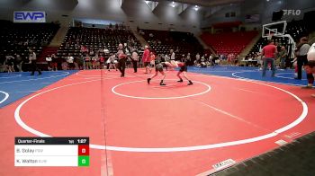 72 lbs Quarterfinal - Beckett Golay, Proving Grounds Wrestling vs Kaygan Walton, El Reno