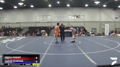 132 lbs Semis & 3rd Wb (16 Team) - Joshua Vazquez, Illinois vs Maddox McArthur, Georgia Red