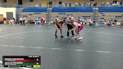 144 lbs Cons. Round 2 - Braylin Muldrew, Bishop McNamara vs Shohin Farukhzod, St. James School