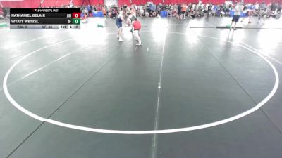 215 lbs Placement Matches (8 Team) - Nathaniel Belair, Zimmerman vs Wyatt Wetzel, Weyauwega-Fremont