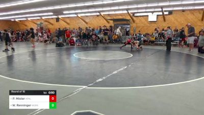 70 lbs Round Of 16 - Peyton Mister, Apalachin vs Wesley Renninger, Wernersville