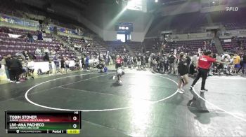 47-51 lbs Round 1 - Livi-Ana Pacheco, Duran Wrestling Club vs Tobin Stoner, Junior Cougar Wrestling Club