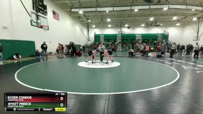 190 lbs Cons. Round 3 - Wyatt Preece, Mountain View vs Kyzer Condos, Mountain View