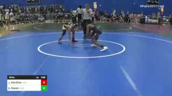 95 lbs Quarterfinal - Justin Wardlow, Harvey Twister vs Ulises Rosas, Team El1te