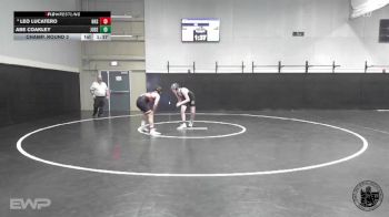 132 lbs Champ. Round 2 - Abe Coakley, Junipero Serra vs Leo Lucatero, Hollister High School