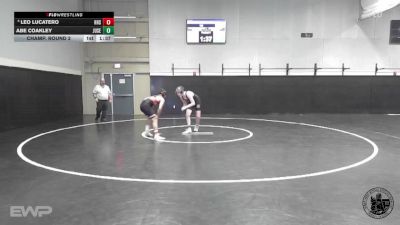 132 lbs Champ. Round 2 - Abe Coakley, Junipero Serra vs Leo Lucatero, Hollister High School