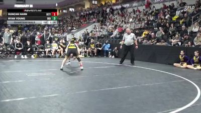 144 lbs Quarterfinal - Ryan Young, Indianola vs Duncan Harn, Bettendorf