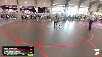 145 lbs Semifinal - Sarai Granados, Takedown Elite Wrestling vs Charlotte Campsey, West Texas Grapplers Wrestling Club