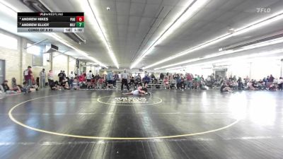130 lbs Consi Of 8 #2 - Andrew Hikes, Pine Grove vs Andrew Elliot, Milford