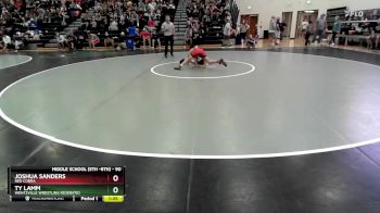 90 lbs Champ. Round 1 - Joshua Sanders, Red Cobra vs Ty Lamm, Wentzville Wrestling Federatio