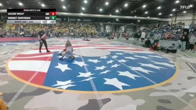 105 lbs Cons. Semi - Emmet Ohrtman, Westside Raider Wrestling vs Jacob Wolf, Dickinson Wrestling Club