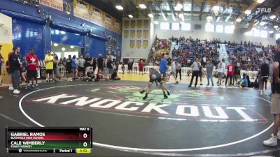 106 lbs Cons. Round 4 - Gabriel Ramos, Buchholz High School vs Cale Wimberly, Funky Monkey