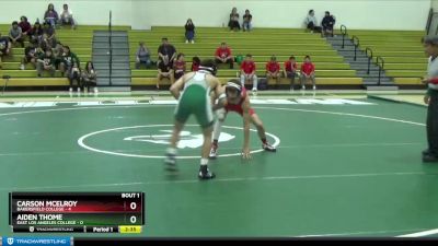 133 lbs Finals (2 Team) - Carson Mcelroy, Bakersfield College vs Aiden Thome, East Los Angeles College