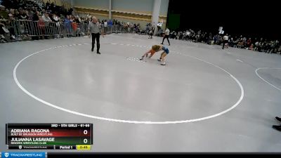 61-66 lbs Semifinal - Adriana Ragona, Built By Brunson Wrestling vs Julianna LaSavage, Ringers Wrestling Club