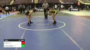 102 lbs Consolation - Apollo Cruz, Team Aggression vs Keyan Hernandez, Team Champs