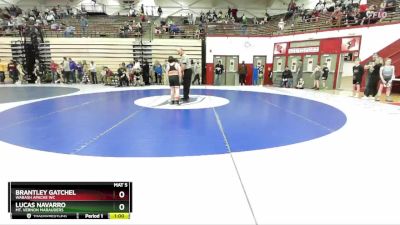 117-129 lbs Round 1 - Brantley Gatchel, Wabash Apache WC vs Lucas Navarro, Mt. Vernon Marauders