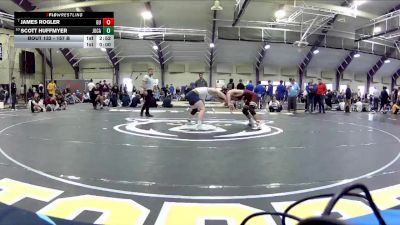 157 B Champ. Round 2 - James Rogler, Gannon University vs Scott Huffmyer, John Carroll