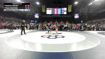 135 lbs Cons. Sub-quarters - Makayla Hinchey, SC vs Tiana Crawford, TX