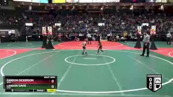 60 lbs Quarterfinal - Landon Davis, SYD1 vs Zandon Dickerson, SLW1