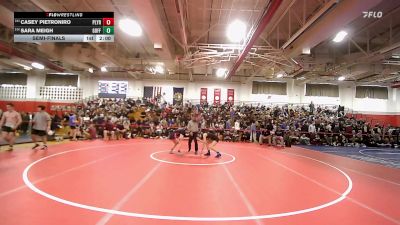 114 lbs Semifinal - Casey Pietroniro, Plymouth vs Sara Meigh, Goffstown
