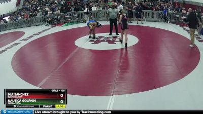 105 lbs Cons. Round 1 - Mia Sanchez, SLAM! NEVADA vs Nautica Golphin, Sierra Vista