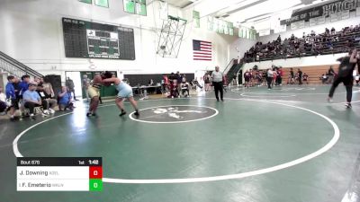 285 lbs Round Of 16 - John Downing, Adelanto vs Frank Emeterio, Walnut