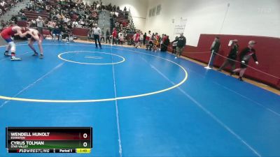 138 lbs Cons. Round 2 - Wendell Hunolt, Evanston vs Cyrus Tolman, Star Valley