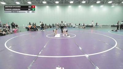 70 lbs Rr Rnd 3 - Grayson Sylvaria, Iron Faith Gold - EL vs Carson Ainsburg, Mat Warriors Orange K6 - EL