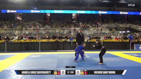 Riverose Mary Brown vs Arabella Grace Daen Brackett 2025 Pan Kids Jiu-Jitsu IBJJF Championship