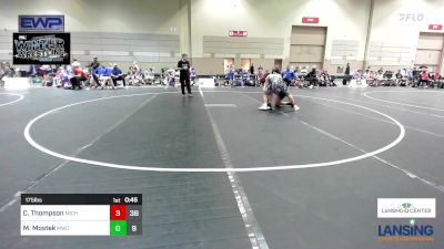 175 lbs Rr Rnd 4 - Cody Thompson, Michigan Premier WC - (A) vs Mason Mostek, MWC Wrestling Academy