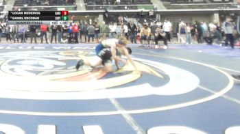 126 lbs Quarterfinal - Logan Medeiros, Barrington vs Daniel Escobar, Hope
