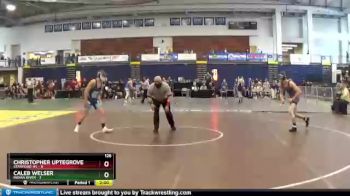 126 lbs Round 2 (3 Team) - Caleb Welser, Indian River vs Christopher Uptegrove, Starpoint HS