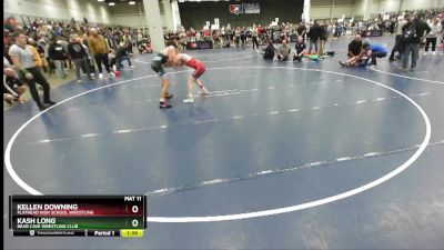 120 lbs Champ. Round 3 - Kash Long, Bear Cave Wrestling Club vs Kellen Downing, Flathead High School Wrestling