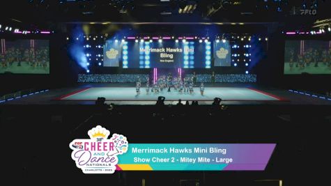 Show Cheer 2 - Merrimack Hawks Hollywood [2025 Peewee Day 1] 2025 Pop Warner National Cheer & Dance Championship