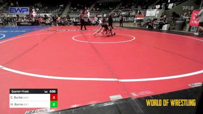 64 lbs Quarterfinal - Chasen Burke, Wentzville Wrestling Federation vs Hudson Burns, Sebolt Wrestling Academy