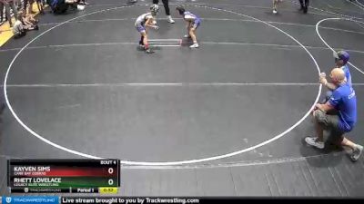 58 lbs Quarterfinal - Kayven Sims, Cane Bay Cobras vs Rhett Lovelace, Legacy Elite Wrestling