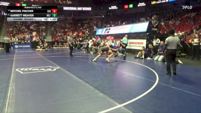 2A-190 lbs Champ. Round 1 - Garrett Weaver, Wilton vs Mitchel Fischer, Sheldon/South O`Brien