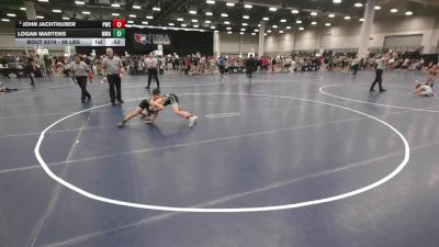 98 lbs Cons. Quarters - John Jachthuber, Princeton Wrestling Club vs Logan Martens, Moen Wrestling Academy