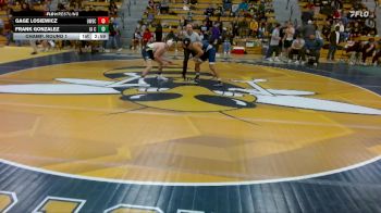 157 lbs Champ. Round 1 - Gage Losiewicz, UW-Eau Claire vs Frank Gonzalez, Iowa Central Community College