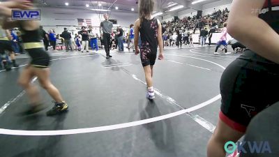 49-55 lbs Rr Rnd 2 - Evelyn Pierce, Verdigris Youth Wrestling vs Wrynlee Hauenstein, Tiger Trained Wrestling