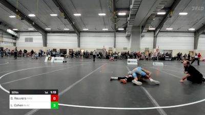 92 lbs Rr Rnd 2 - Geno Reuvers, Pinnacle Wrestling Club vs Leo Cohen, Black Fox Wrestling Academy