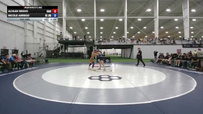 100 lbs Alyaah Bravo, California Gold J vs Nicole Abrego, Kansas